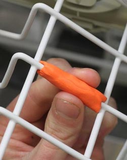 dishwasher rack rubber coating