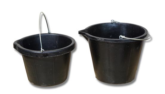 rubber buckets