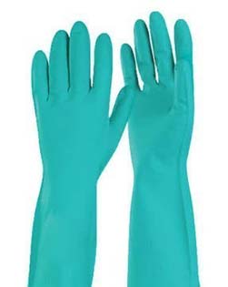 how to remove the smell from rubber gloves