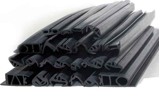 extruded rubber strips